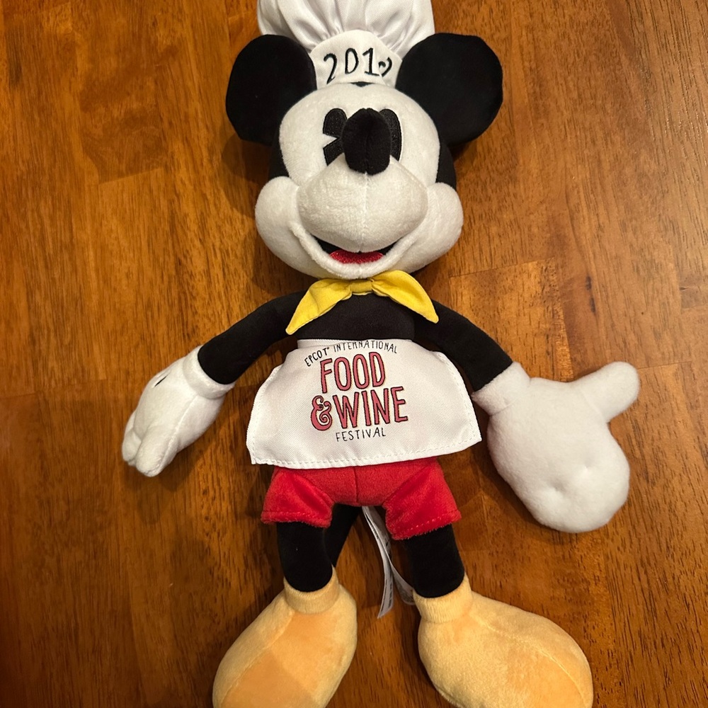 Disney 2018 Food & Wine Festival Mickey Mouse Plush with Red Shorts
